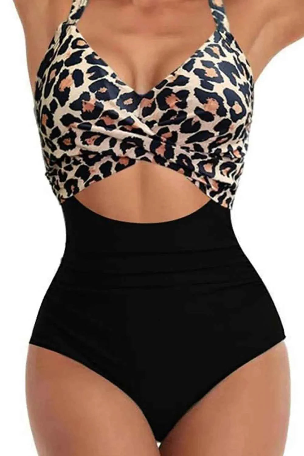 Maillot de Bain Une Pièce à Lacets Crisscross & Découpes - Bootiky