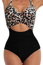 Maillot de Bain Une Pièce à Lacets Crisscross & Découpes - Bootiky