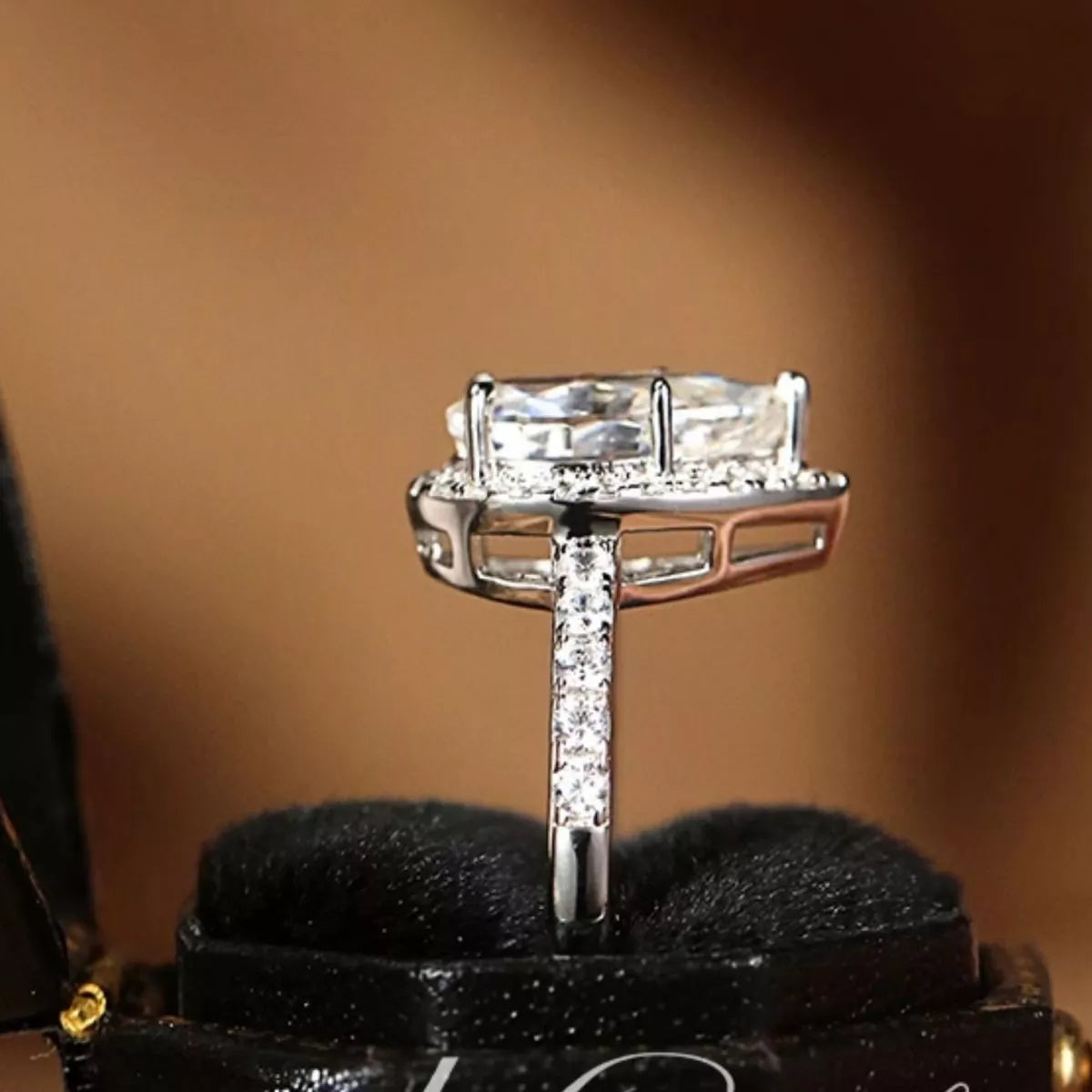 Bague Larme Moissanite 4 Carats — Argent Sterling 925 - Bootiky