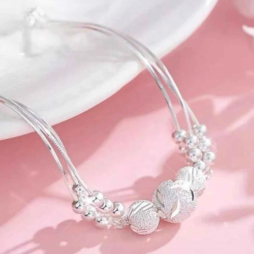 Bracelet Chaîne Perles — Argent Sterling 925 - Bootiky