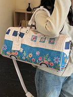 Sac de Voyage Duffel Imprimé Floral — Cuir PU Grande Capacité - Bootiky