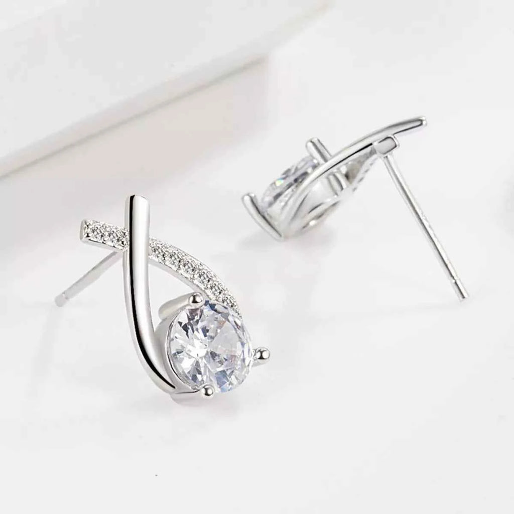 Boucles d'Oreilles Moissanite 1 Carat en Argent Sterling 925 – Brillance Éthique & Luxe Accessible | Bootiky - Bootiky