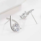 Boucles d'Oreilles Moissanite 1 Carat en Argent Sterling 925 – Brillance Éthique & Luxe Accessible | Bootiky - Bootiky