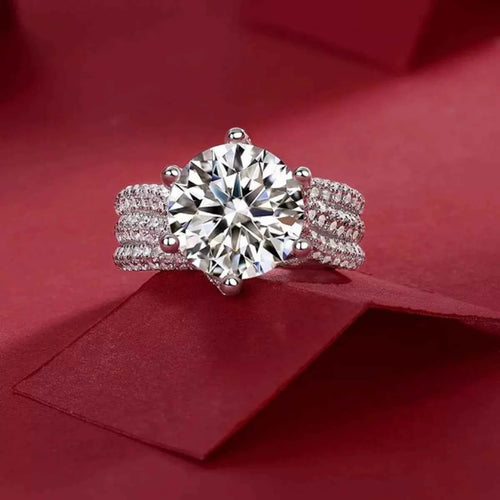 Bague Moissanite 5 Carats — Argent Sterling 925 - Bootiky