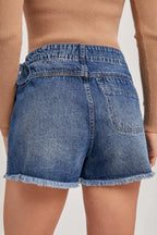 Jupe-Short en Jean Portefeuille Chic Denim – Short Intégré, Tailles 4 à 16 - Bootiky