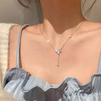 Collier Vol d'Orphée Pendentif Papillon & Zircons – Argent 925, Écrin Inclus - Bootiky