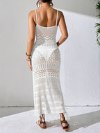 Robe de Plage — Maille Ajourée & Franges Bohème (Cover-up) - Bootiky