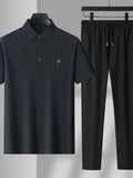 Ensemble Homme Été — Polo Boutonné Manches Courtes & Pantalon - Bootiky