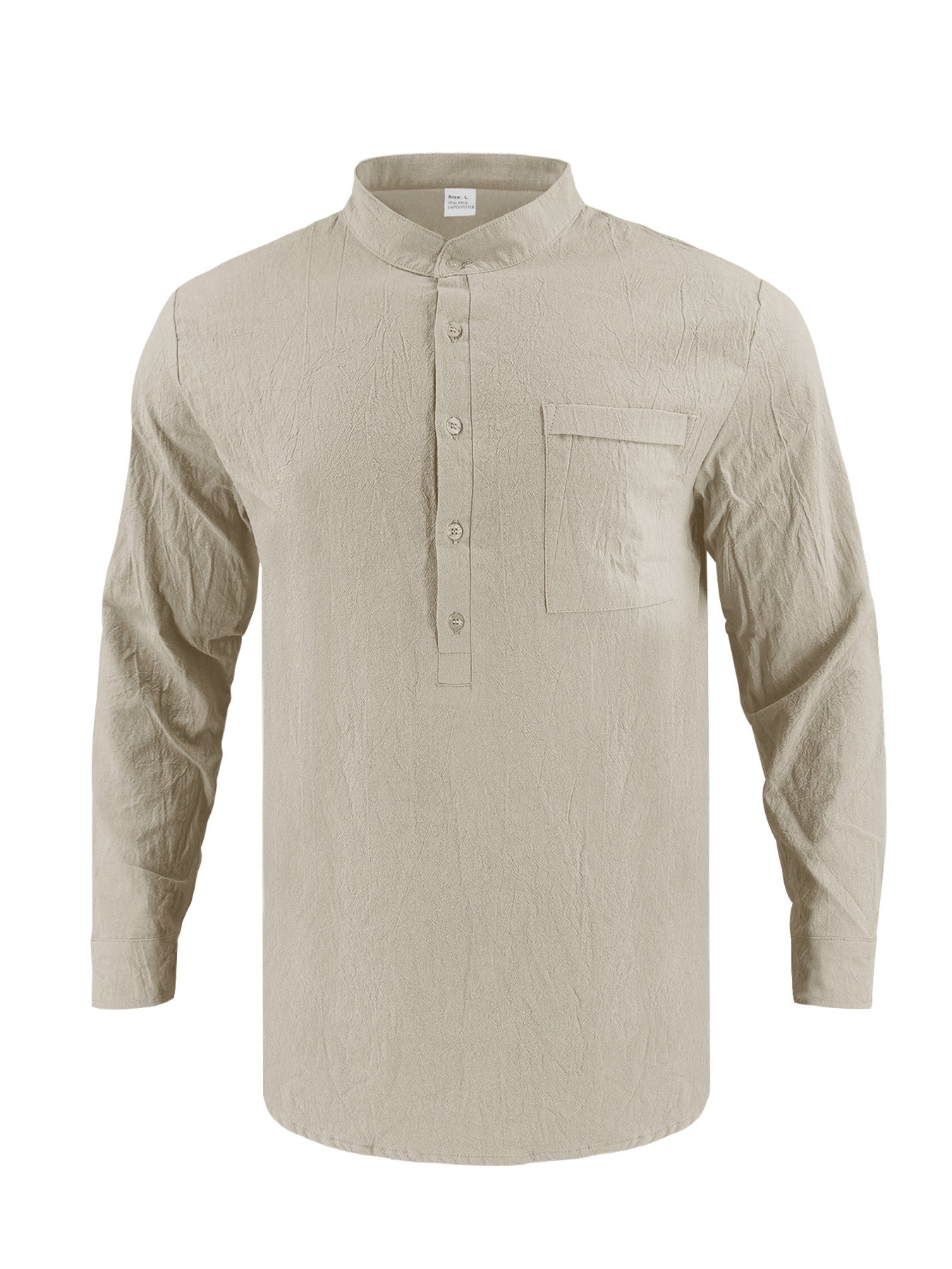 Chemise homme manches longues à boutons – grande taille - Bootiky