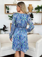 Robe Longue Imprimée — Cordon de Serrage & Manches Longues Doublée - Bootiky