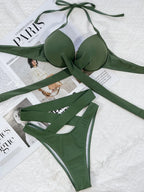 Bikini 2 Pièces — Haut Croisé Dos Nu & Effet Froncé - Bootiky