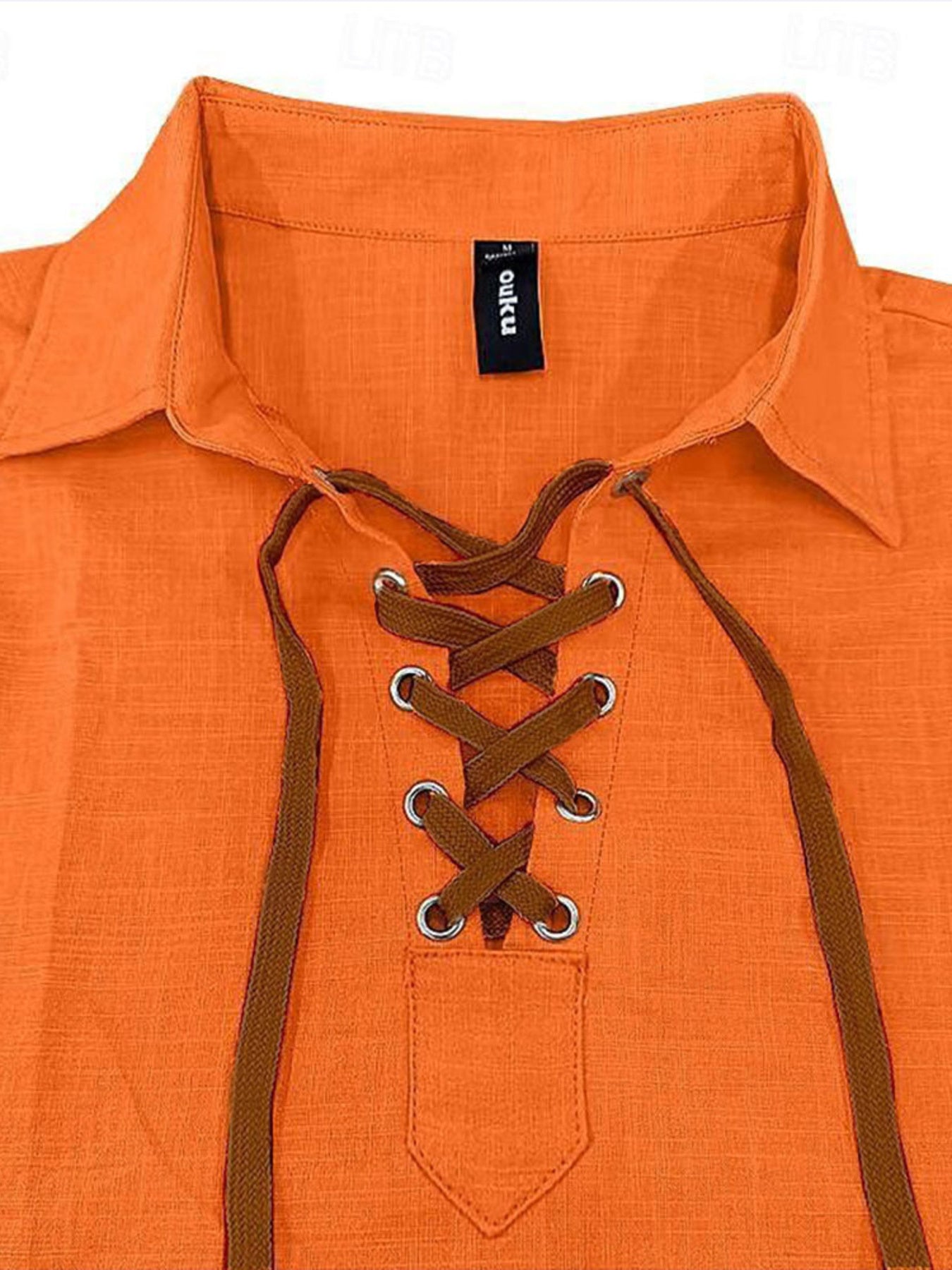 Chemise Homme Vintage — Manches Longues à Lacets Style Bohème - Bootiky