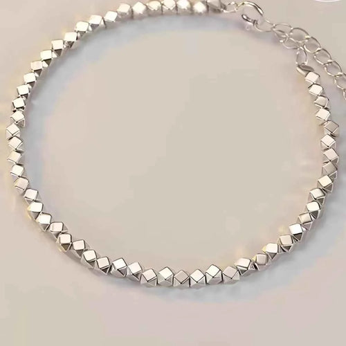 Bracelet Géométrique Ajustable — Argent Sterling 925 - Bootiky