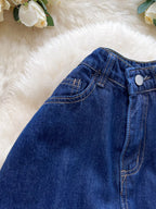 Jean taille haute wide-leg – coupe droite et fente latérale - Bootiky