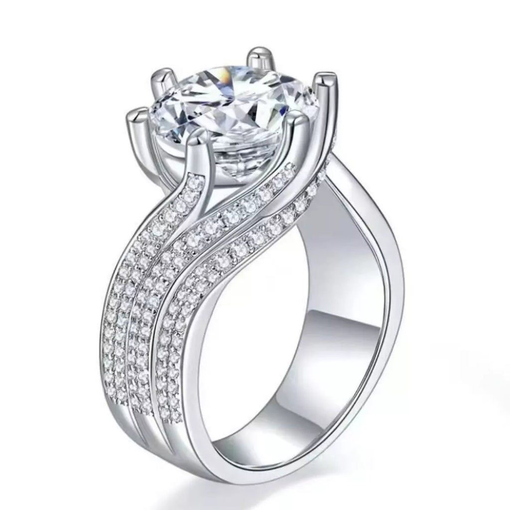 Bague Moissanite 5 Carats — Argent Sterling 925 - Bootiky