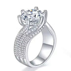 Bague Moissanite 5 Carats — Argent Sterling 925 - Bootiky