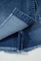 Jupe-Short en Jean Portefeuille Chic Denim – Short Intégré, Tailles 4 à 16 - Bootiky