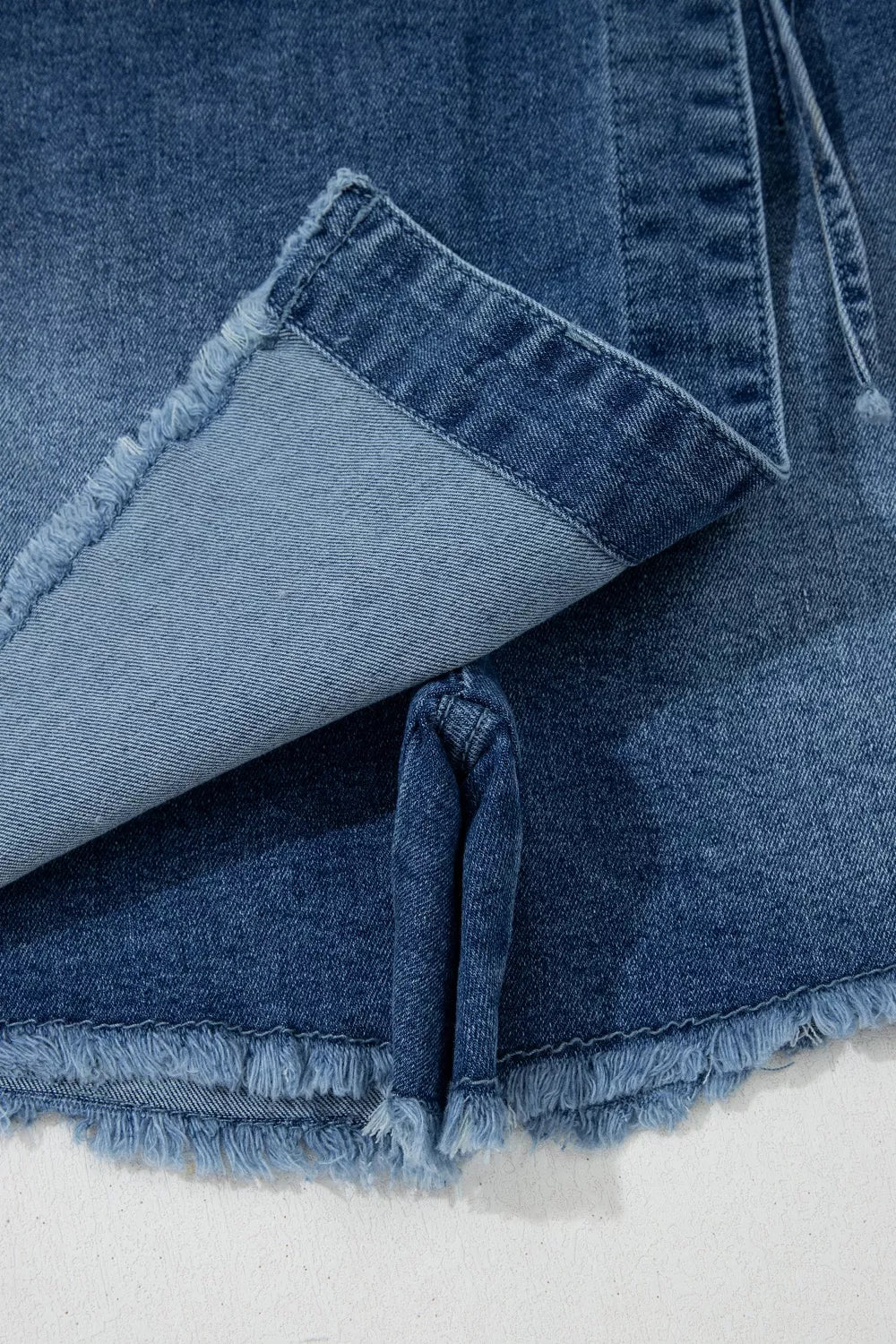 Jupe-Short en Jean Portefeuille Chic Denim – Short Intégré, Tailles 4 à 16 - Bootiky