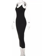 Robe Midi Bretelles Spaghetti — Imprimé Animal & Très Extensible - Bootiky