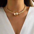 Collier Multi-Rangs Ajustable — Plaqué Or 18K & Argenté - Bootiky