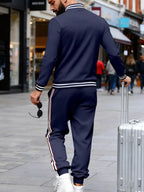 Ensemble Fluide à Rayures Riviera Lines – Haut & Pantalon Homme, S à 3XL - Bootiky