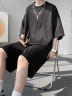 Ensemble Homme — Haut Texturé Coupe Relax & Short - Bootiky
