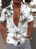 Chemise homme imprimé tropical manches courtes – grande taille - Bootiky