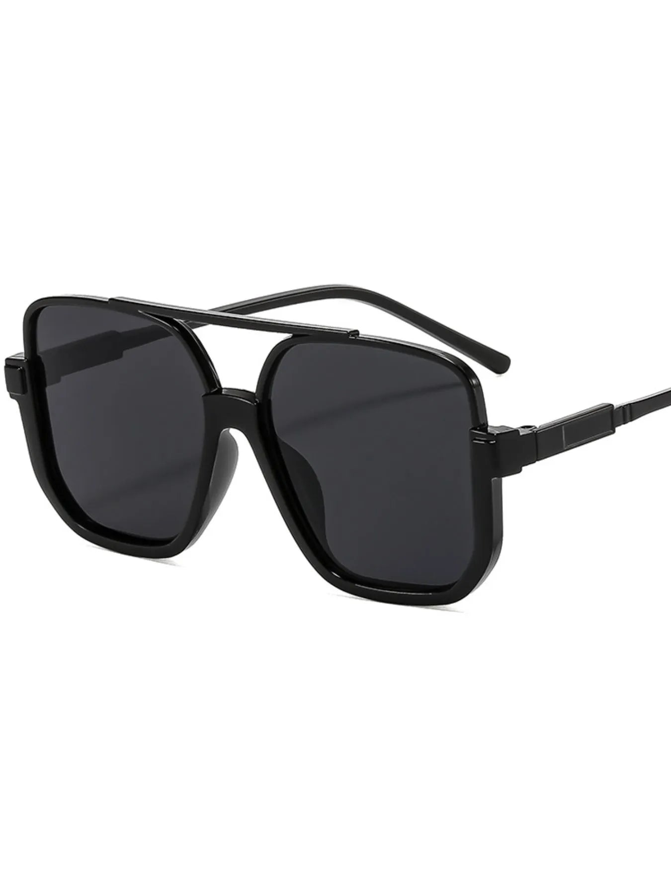 Stylish black square sunglasses with sleek frames for modern fashion