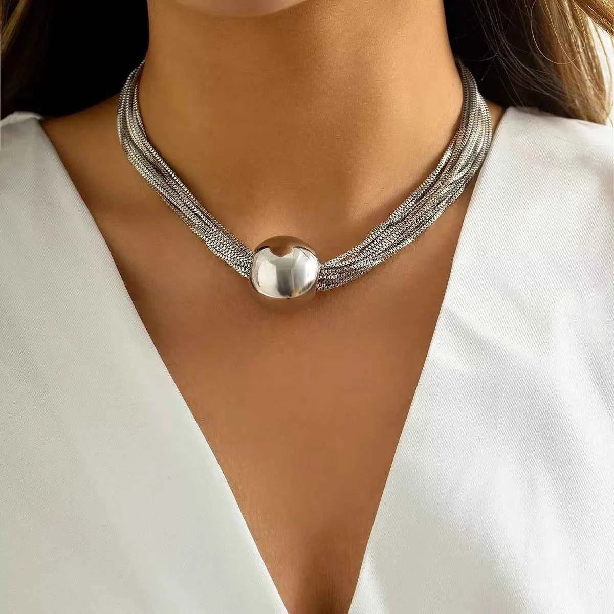 Collier Multi-Rangs Ajustable — Plaqué Or 18K & Argenté - Bootiky