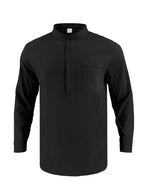 Chemise homme manches longues à boutons – grande taille - Bootiky