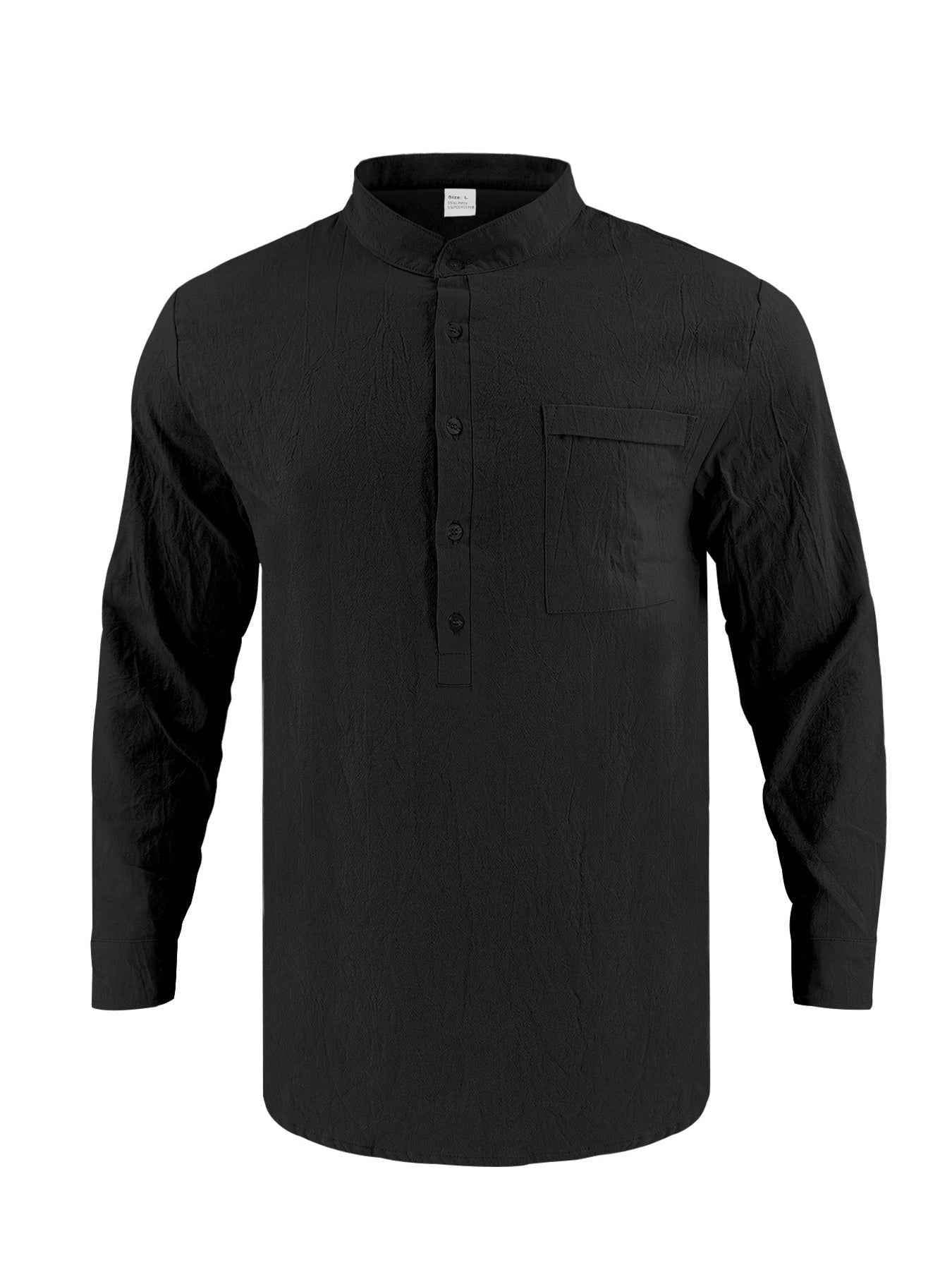 Chemise homme manches longues à boutons – grande taille - Bootiky