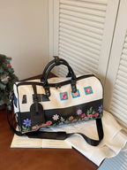 Sac de Voyage Duffel Imprimé Floral — Cuir PU Grande Capacité - Bootiky