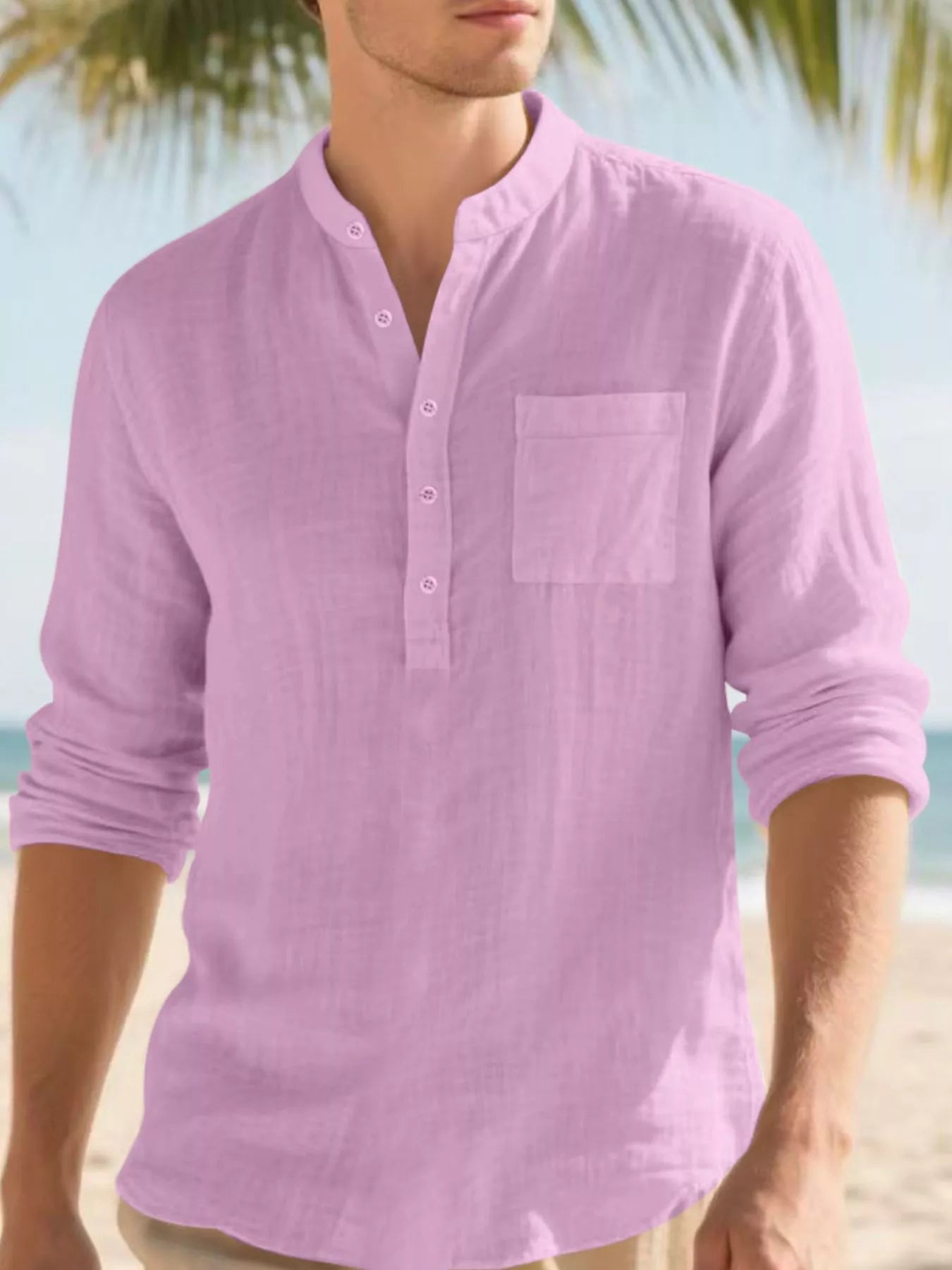 Chemise homme manches longues à boutons – grande taille - Bootiky