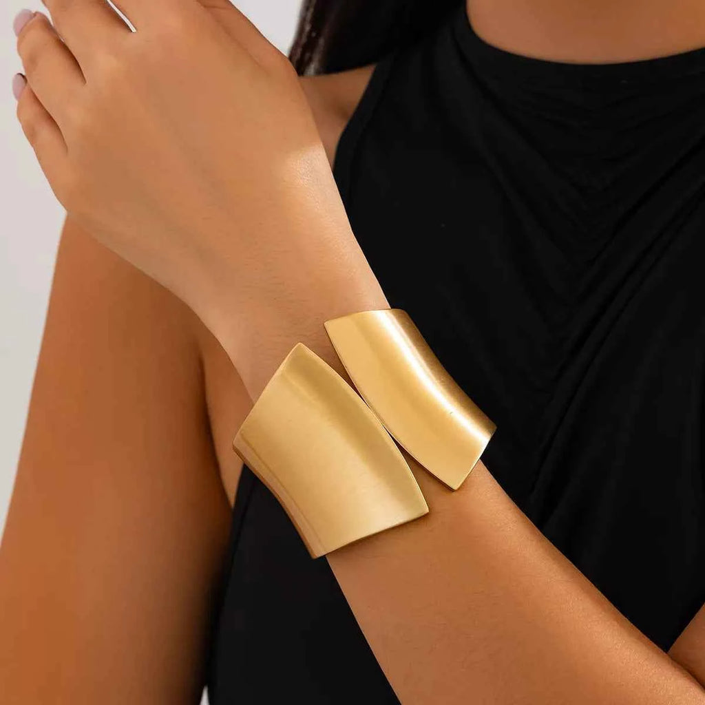 Bracelet Manchette Large — Plaqué Or 18K & Argenté - Bootiky