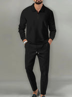 Ensemble Homme — Haut Manches Longues à Zip & Pantalon Casual - Bootiky