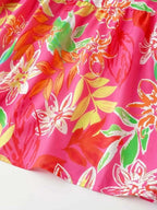 Robe Longue Bohème Oasis Buste Smocké Bretelles à Nouer – Volants, S à 2XL - Bootiky