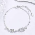 Bracelet Amulette Wulu Argent 925 & Zircons – Or 18K, Or Rose ou Argent, Écrin Inclus - Bootiky