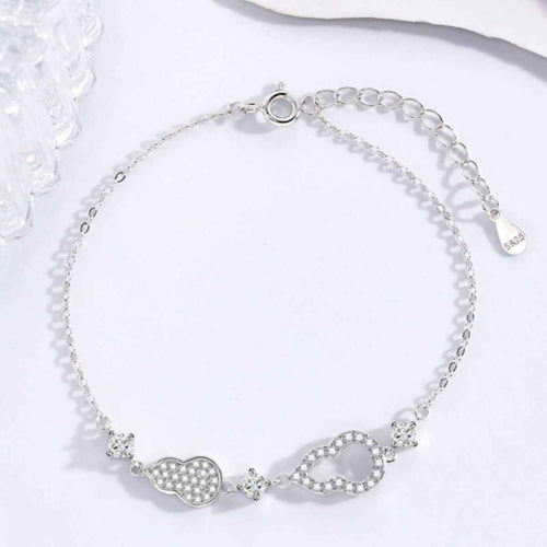 Bracelet Amulette Wulu Argent 925 & Zircons – Or 18K, Or Rose ou Argent, Écrin Inclus - Bootiky