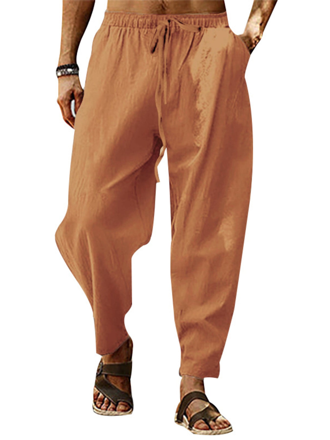 Pantalon Ample Décontracté à Cordon Homme – Jambes Larges, S à 3XL, 8 Coloris - Bootiky