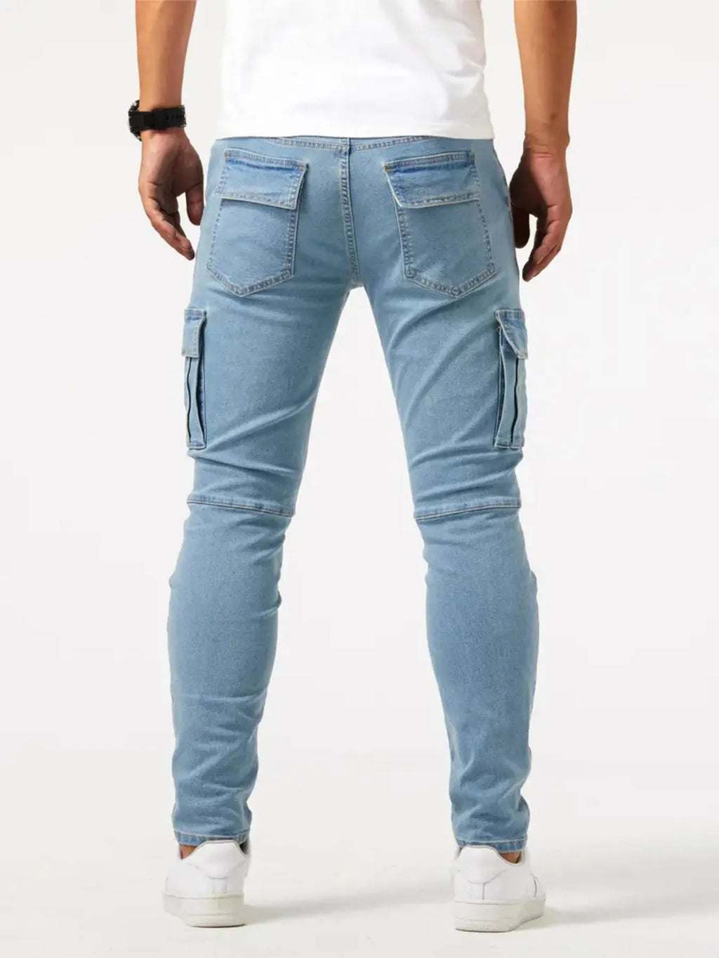 Jean Cargo Homme — Coupe Skinny & Poches Fonctionnelles - Bootiky