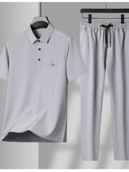 Ensemble Homme Été — Polo Boutonné Manches Courtes & Pantalon - Bootiky