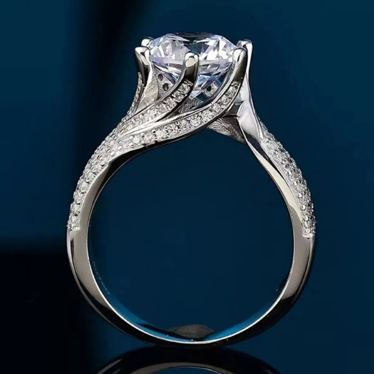 Bague Moissanite 5 Carats — Argent Sterling 925 - Bootiky