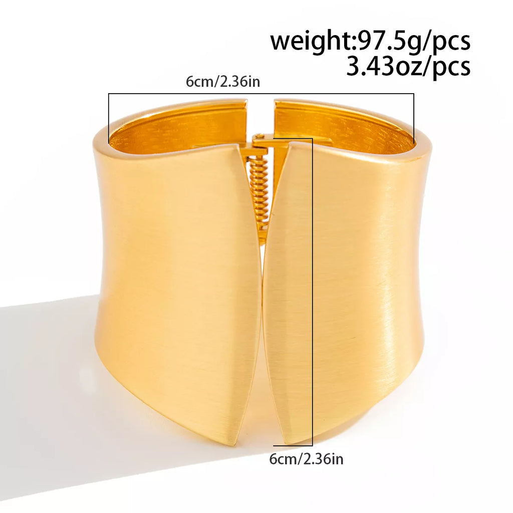 Bracelet Manchette Large — Plaqué Or 18K & Argenté - Bootiky