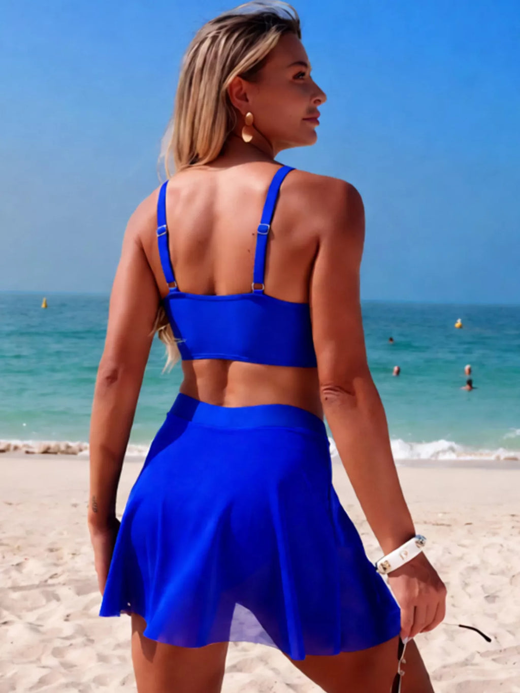 Ensemble de Bain Deux Pièces — Haut Twist & Jupe-Short - Bootiky