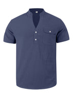 Chemise homme manches courtes à boutons – grande taille - Bootiky