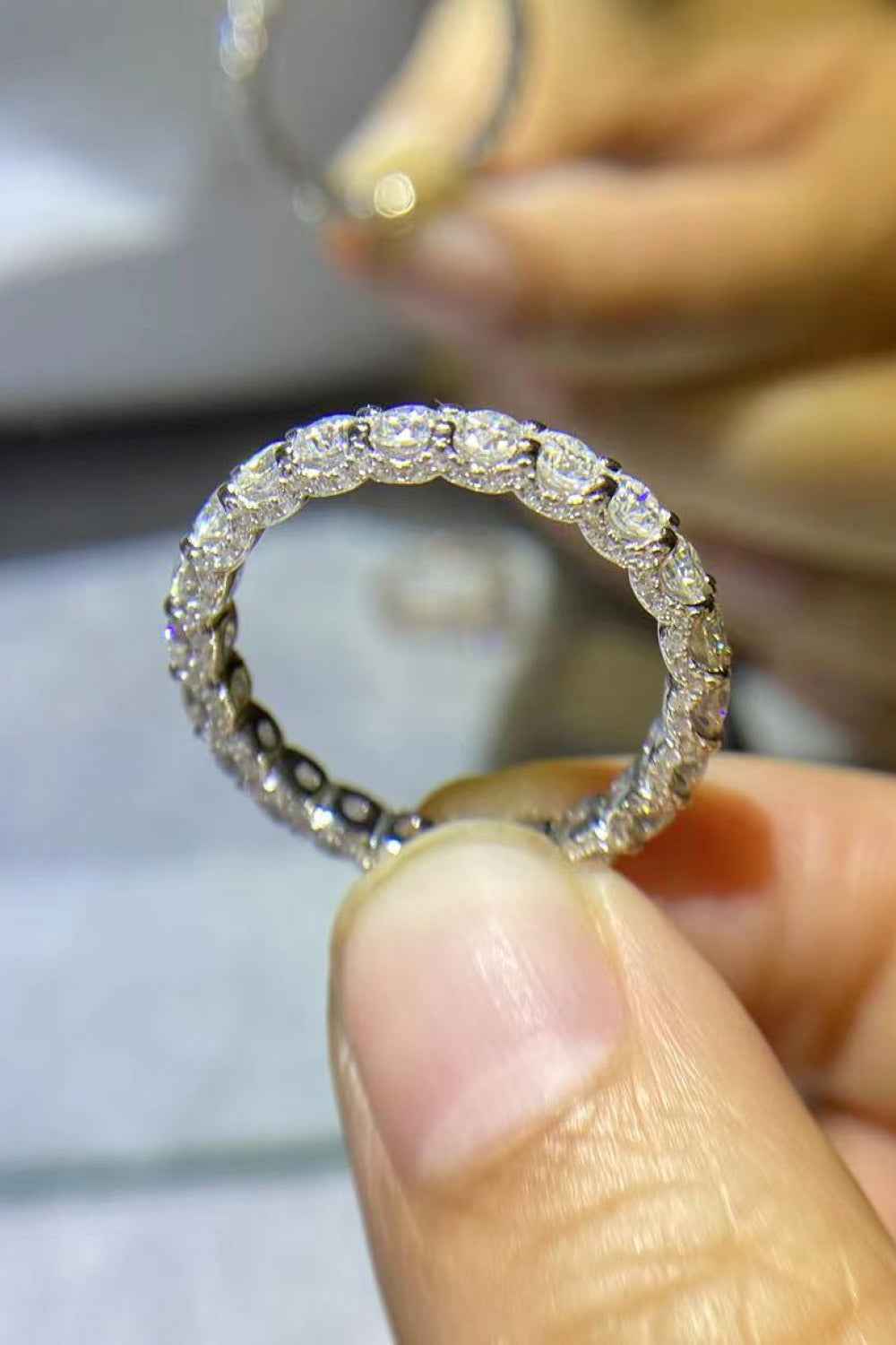 Bague Moissanite 1,5 Carat — Argent Sterling 925 Platiné - Bootiky