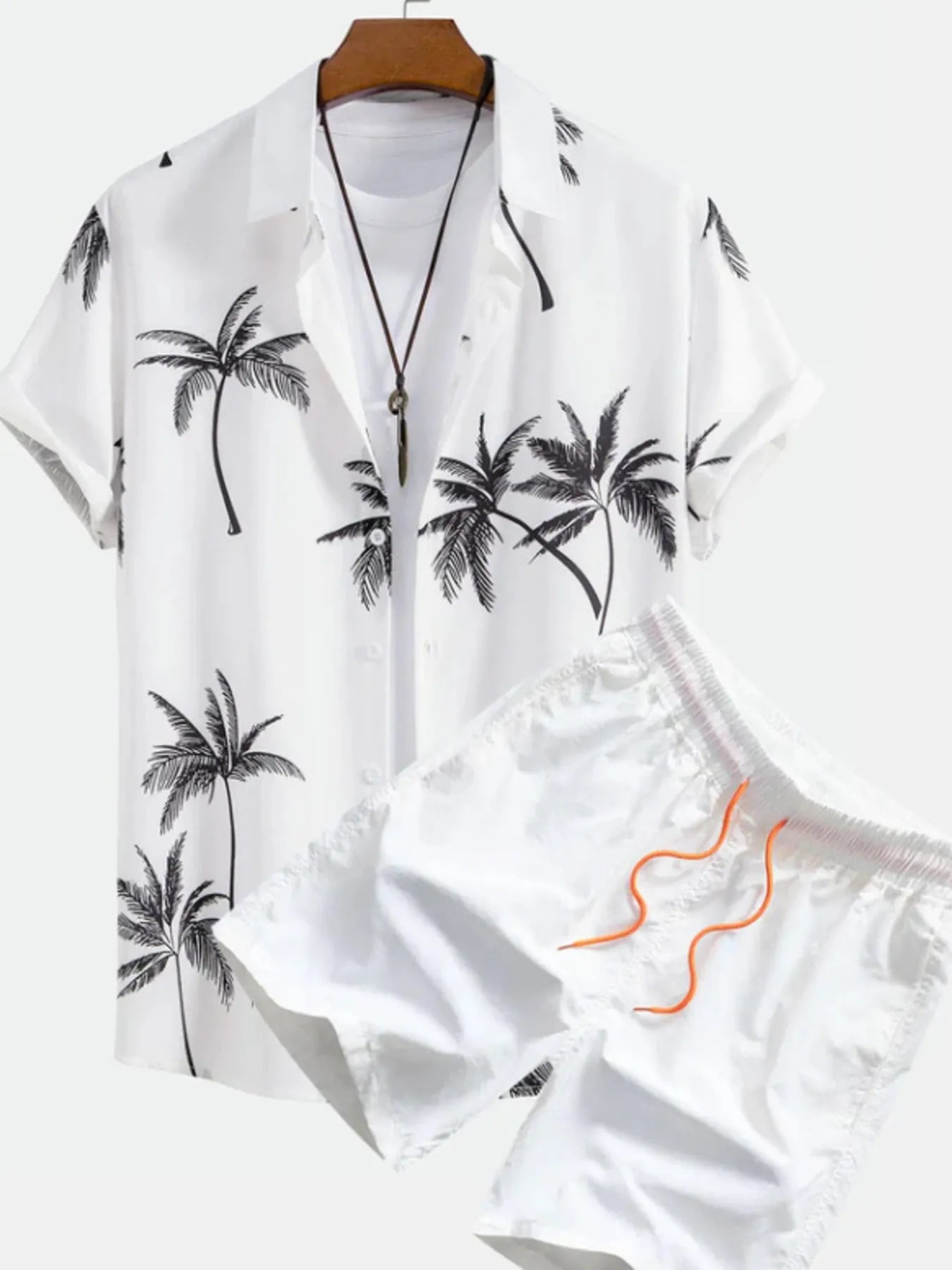 Ensemble Homme Été — Chemise Imprimé Palmiers & Short Tropical - Bootiky
