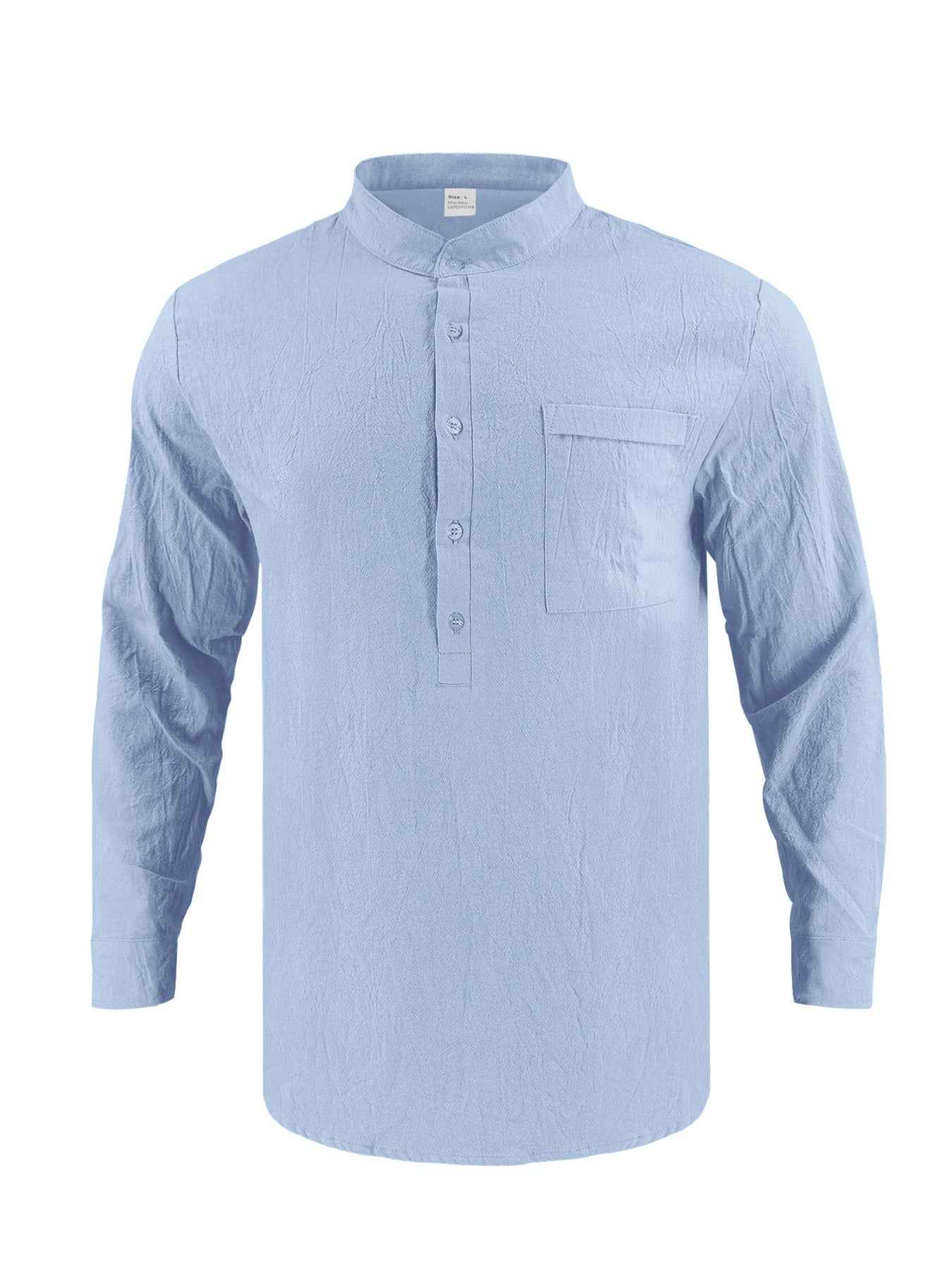 Chemise homme manches longues à boutons – grande taille - Bootiky