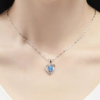 Collier Pendentif Cœur — Argent Sterling 925 & Zircon - Bootiky