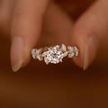 Bague Feuille Moissanite 1 Carat — Argent Sterling 925 - Bootiky